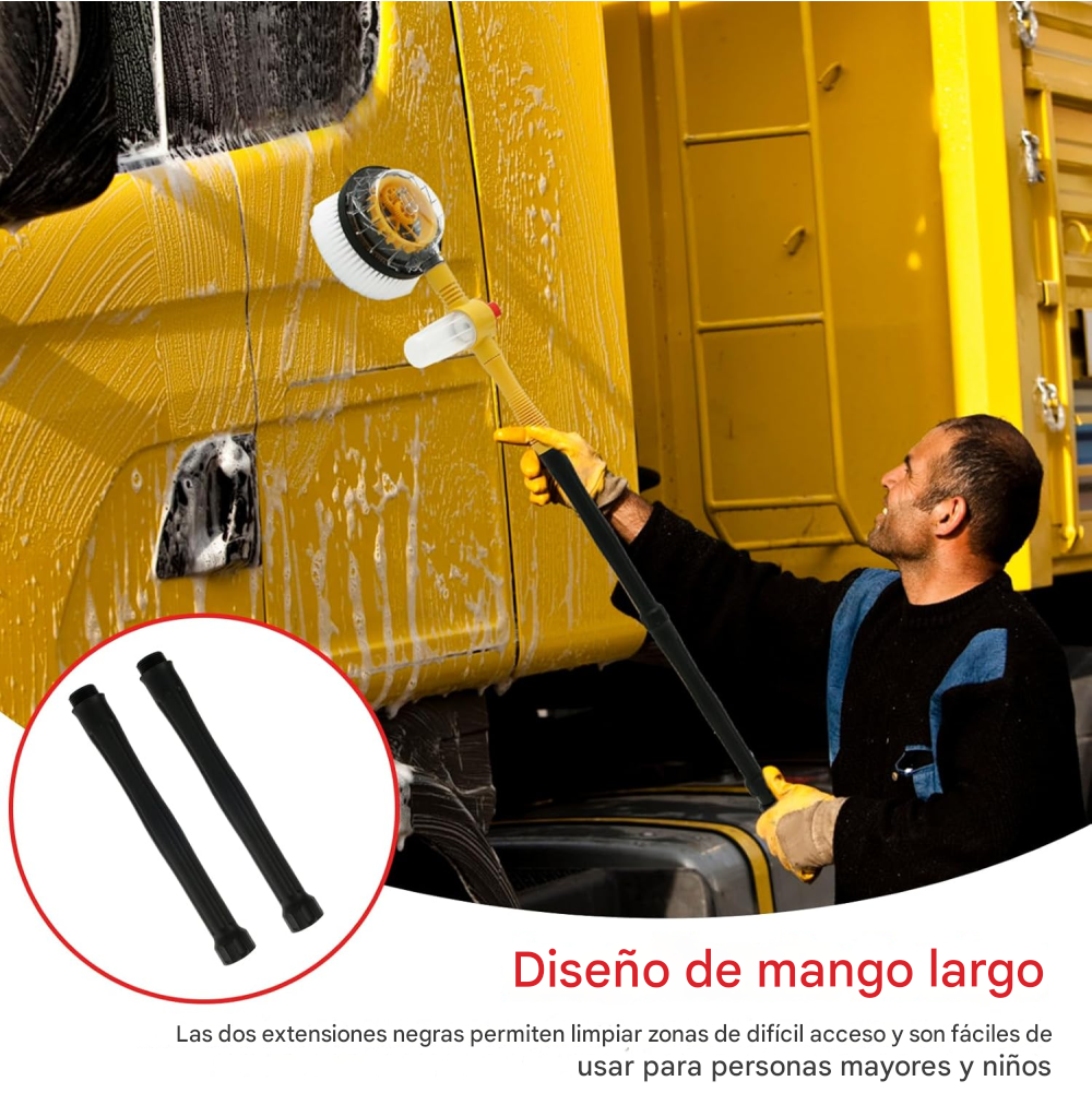 Miniatura 7 de Cepillo Giratorio 360° + Manguera 5mt